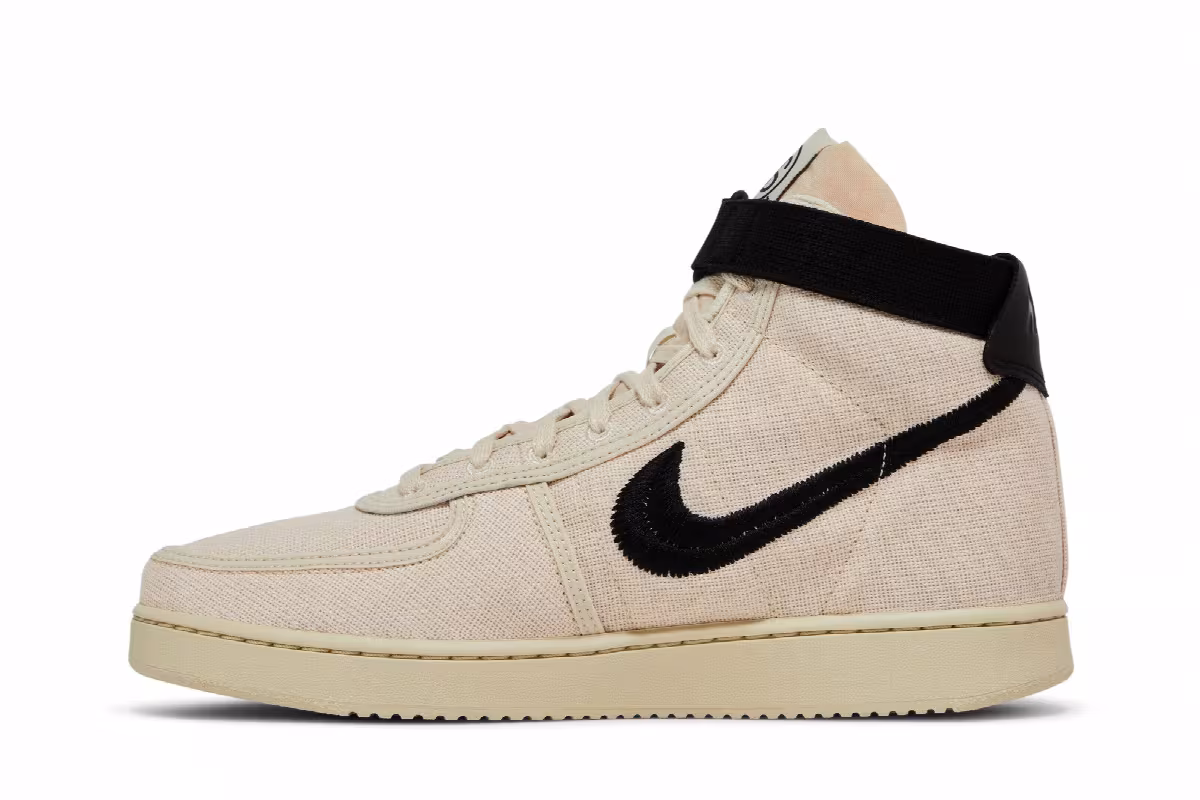Stussy x Nike Vandal High Fossil, view 4