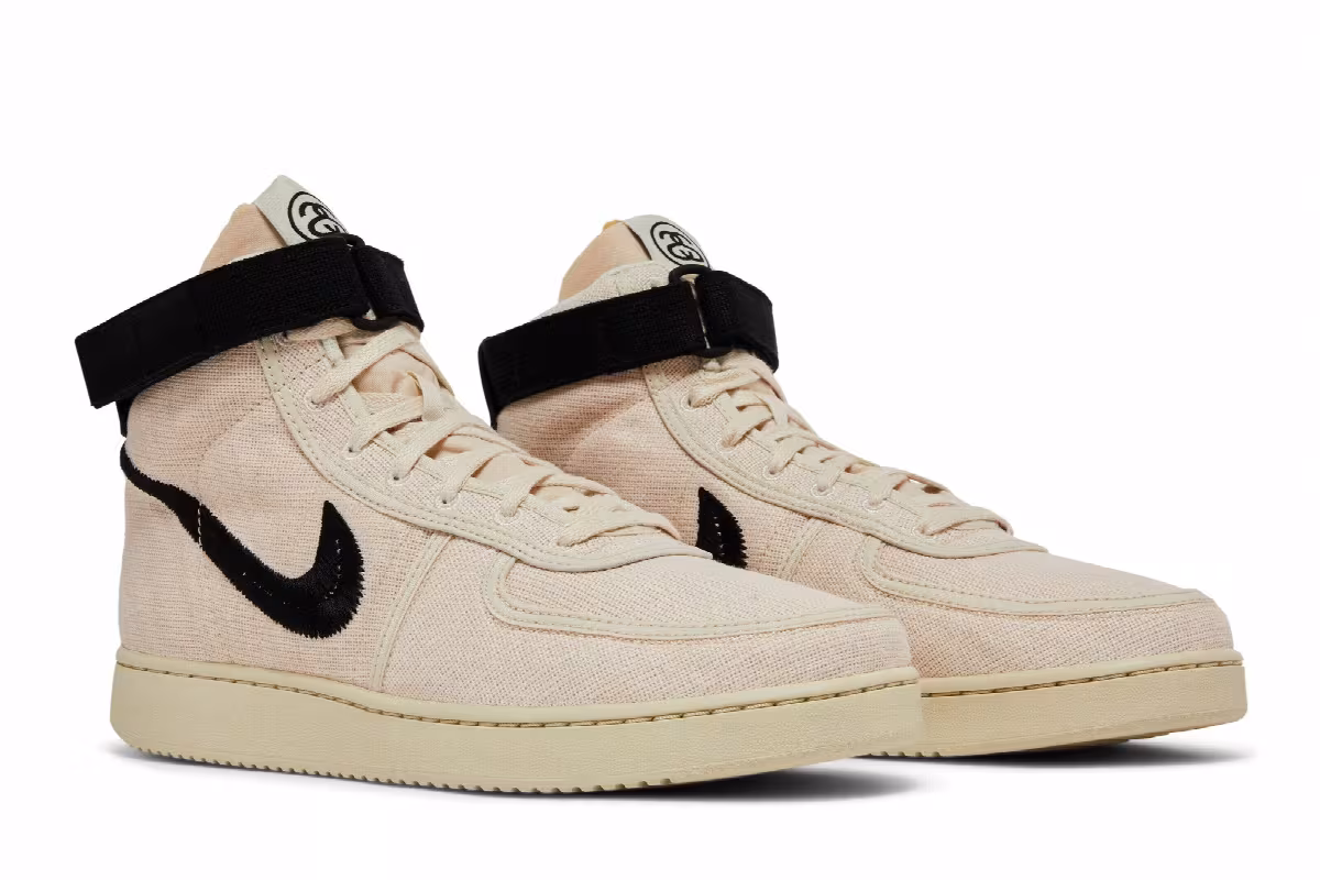 Stussy x Nike Vandal High Fossil, view 9