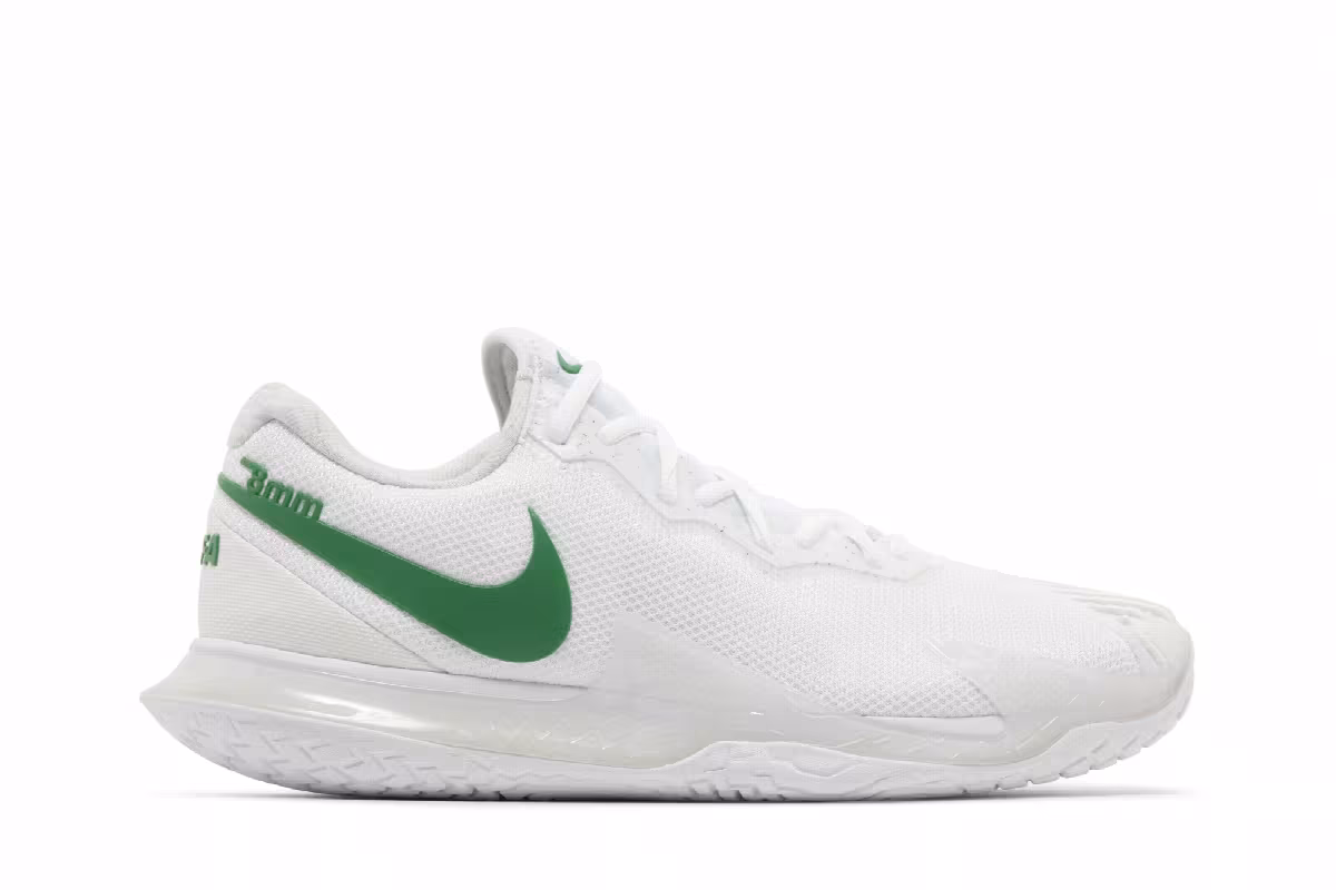 NikeCourt Zoom Vapor Cage 4 Rafa White Kelly Green, view 2