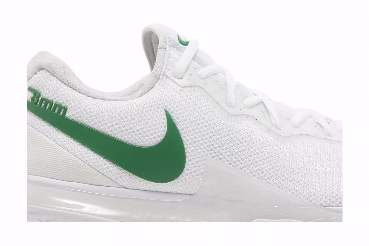 NikeCourt Zoom Vapor Cage 4 Rafa White Kelly Green, view 3