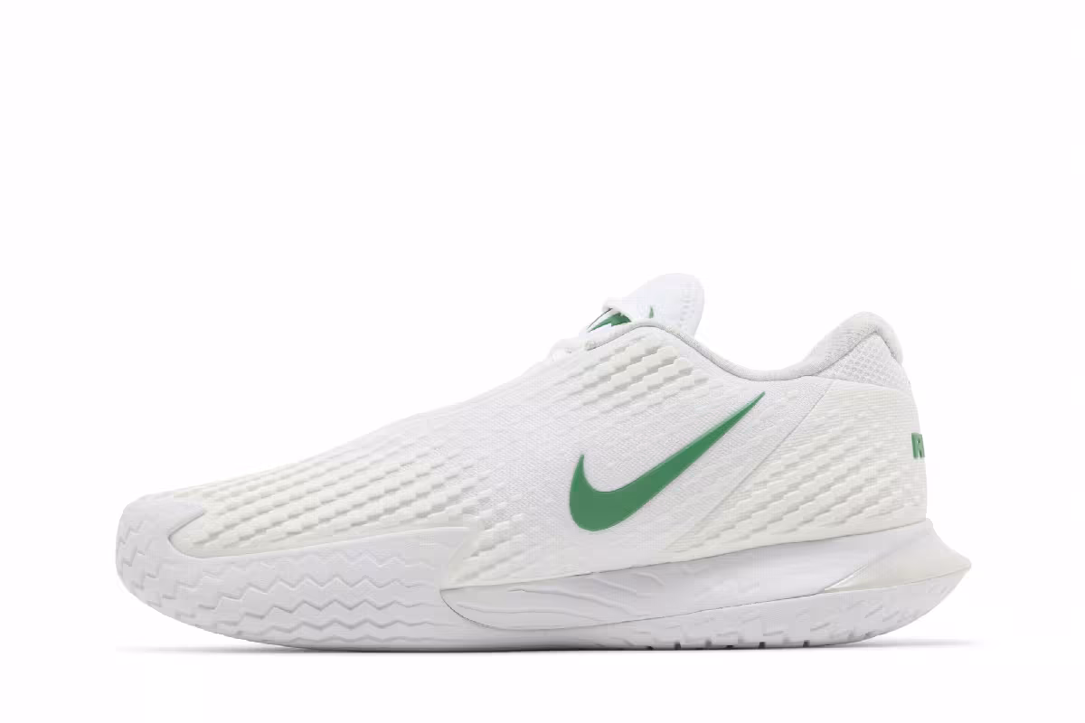 NikeCourt Zoom Vapor Cage 4 Rafa White Kelly Green, view 4