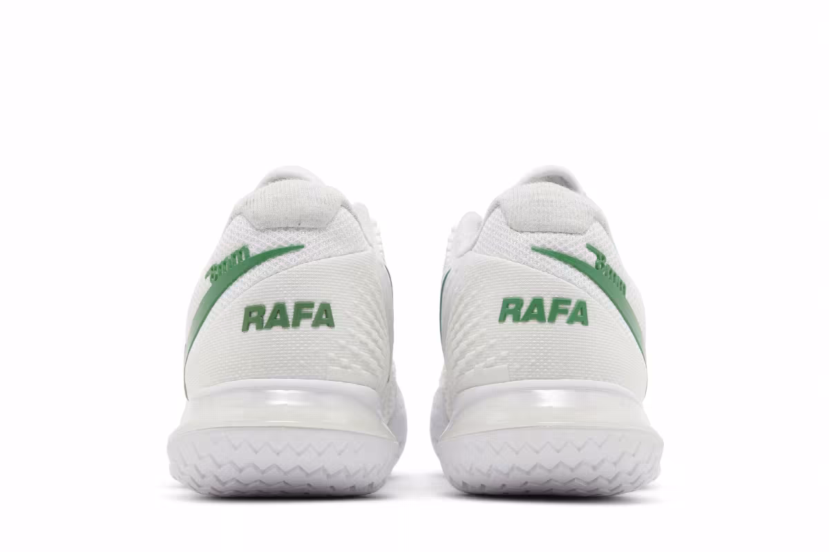 NikeCourt Zoom Vapor Cage 4 Rafa White Kelly Green, view 7