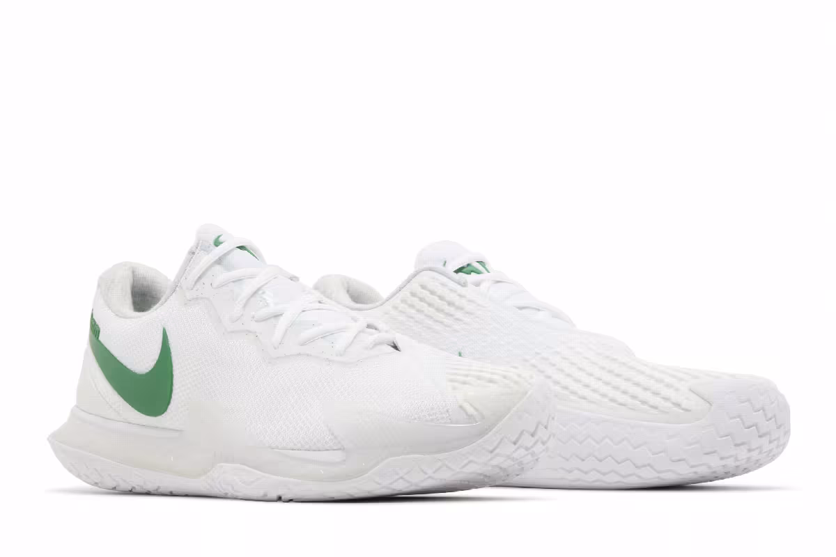 NikeCourt Zoom Vapor Cage 4 Rafa White Kelly Green, view 9