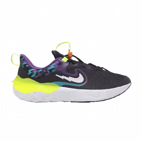 Nike Run Flow SE GS 'Black Teal Nebula Volt'