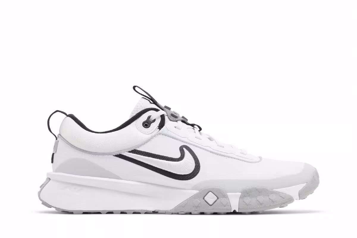 Nike Air Diamond Varsity Turf White Black, view 2