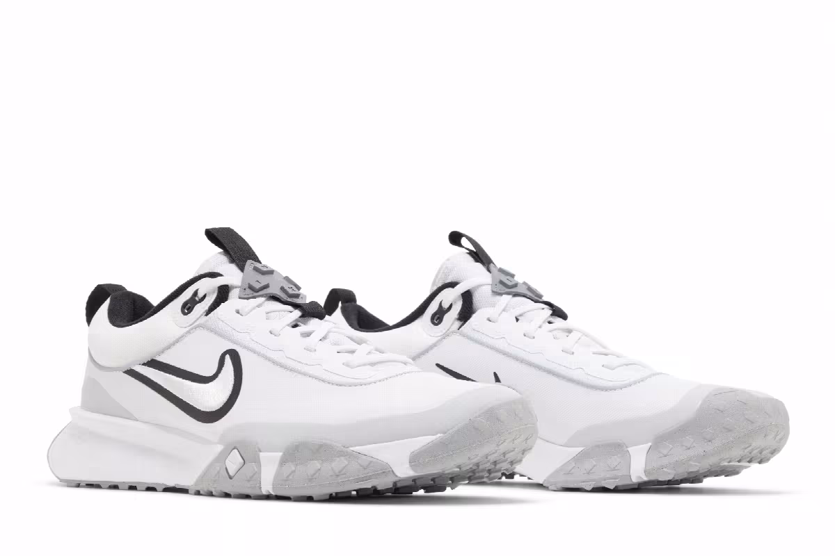 Nike Air Diamond Varsity Turf White Black, view 9