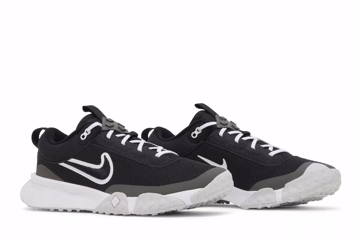 Nike Air Diamond Varsity Turf Black Iron Grey, view 9