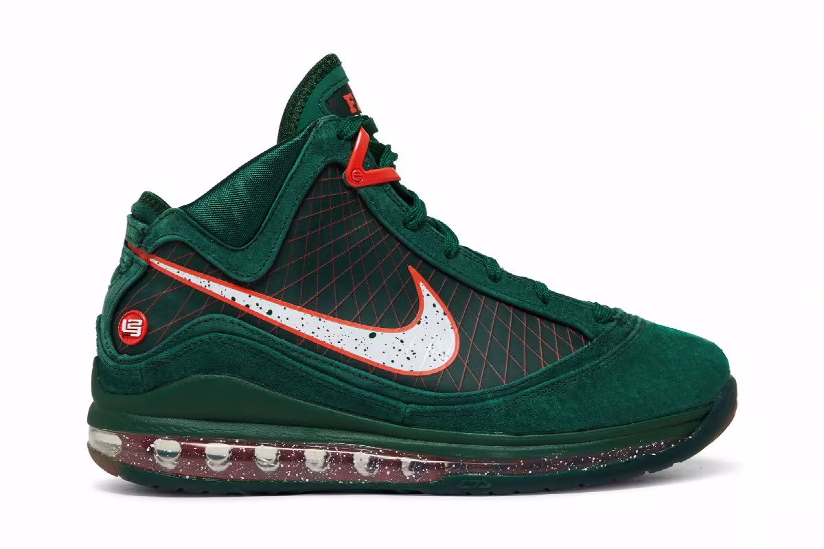 Florida A&M University x Nike LeBron 7 Rattlers - Gorge Green, view 2