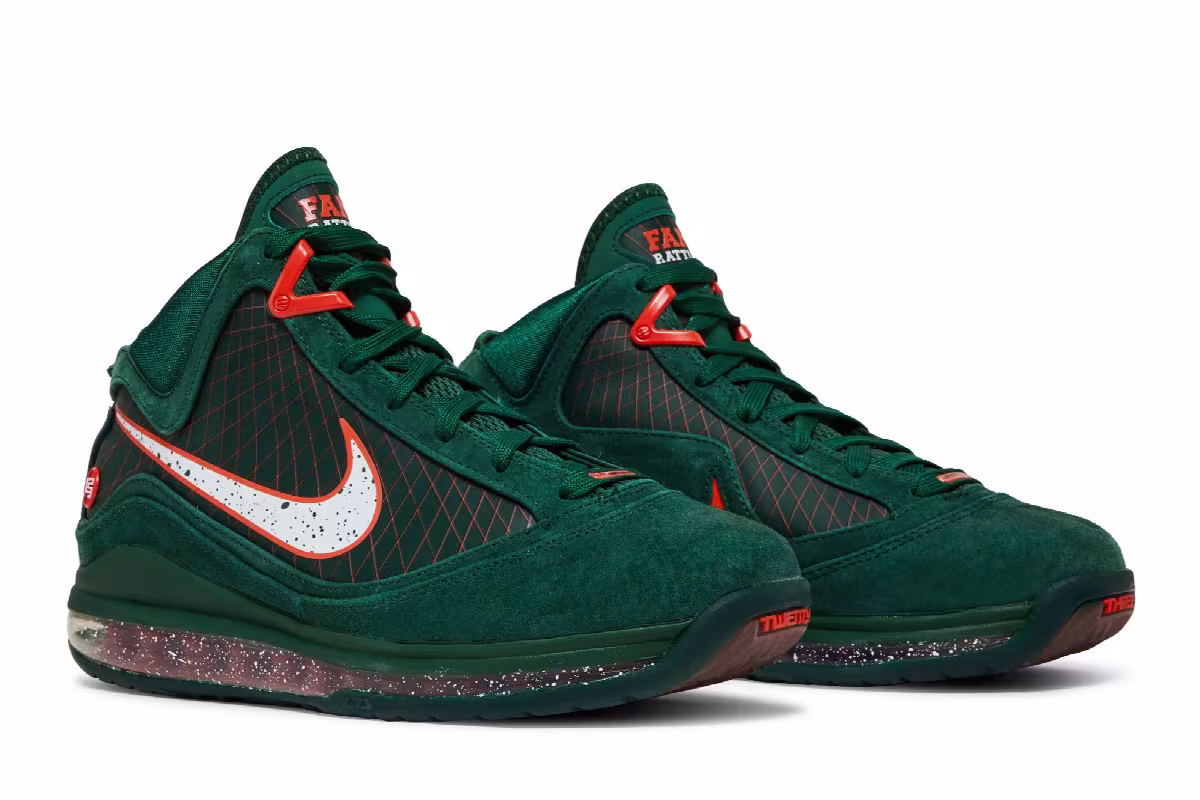 Florida A&M University x Nike LeBron 7 Rattlers - Gorge Green, view 9