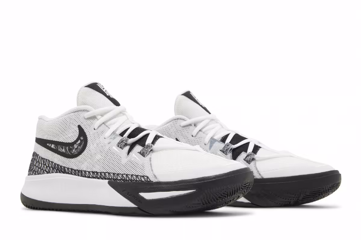 Nike Kyrie Flytrap 6 White Black, view 9