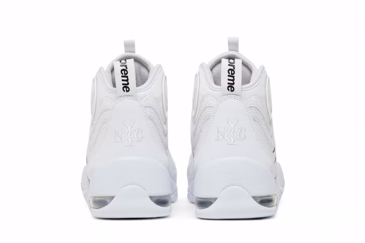 Supreme x Nike Air Bakin White, view 7