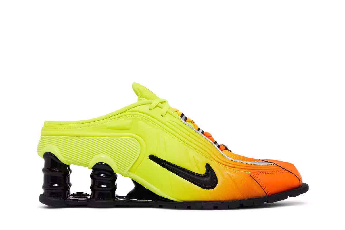 Martine Rose x Nike Women's Shox Mule MR4 Safety Orange, view 2