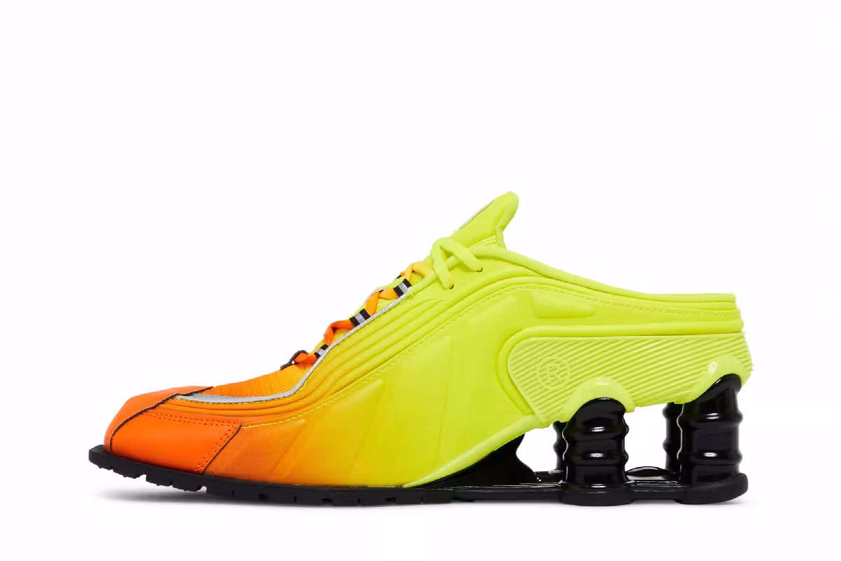 Martine Rose x Nike Women's Shox Mule MR4 Safety Orange, view 4