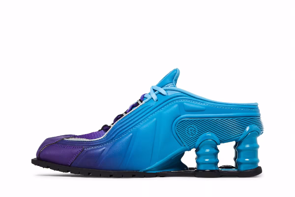 Martine Rose x Nike Women's Shox Mule MR4 Scuba Blue, view 4