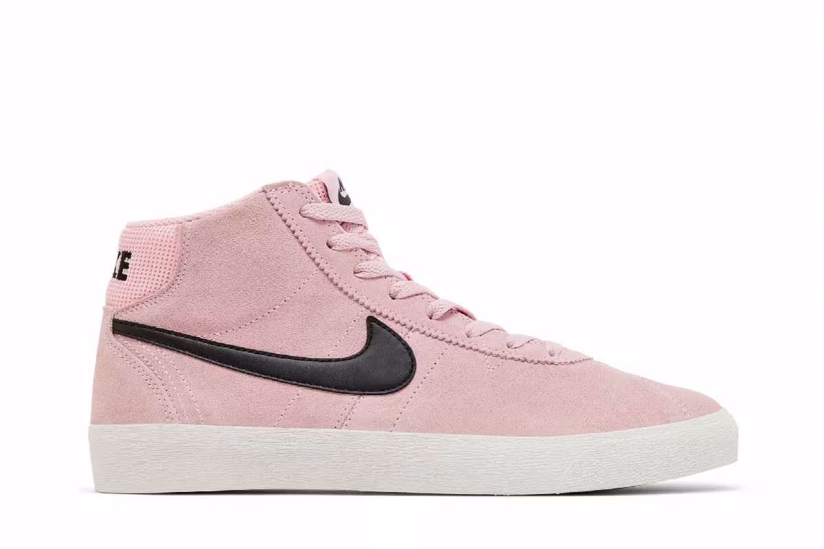 Nike Women's Bruin High SB Medium Soft Pink, view 2