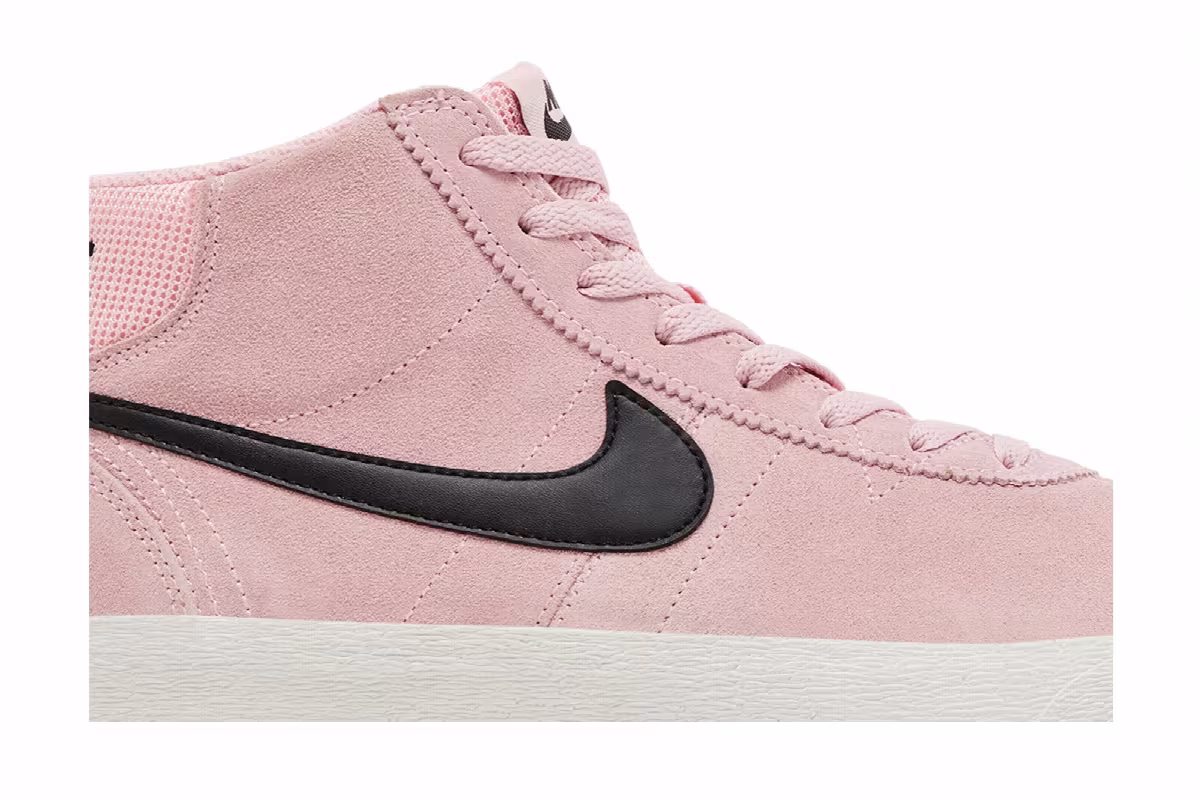 Nike Women's Bruin High SB Medium Soft Pink, view 3