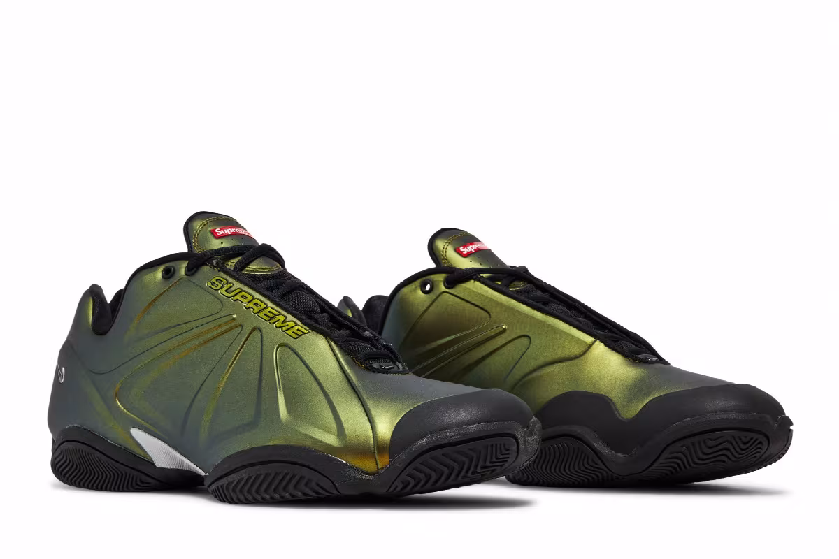 Supreme x Nike Air Zoom Courtposite Metallic Gold, view 9