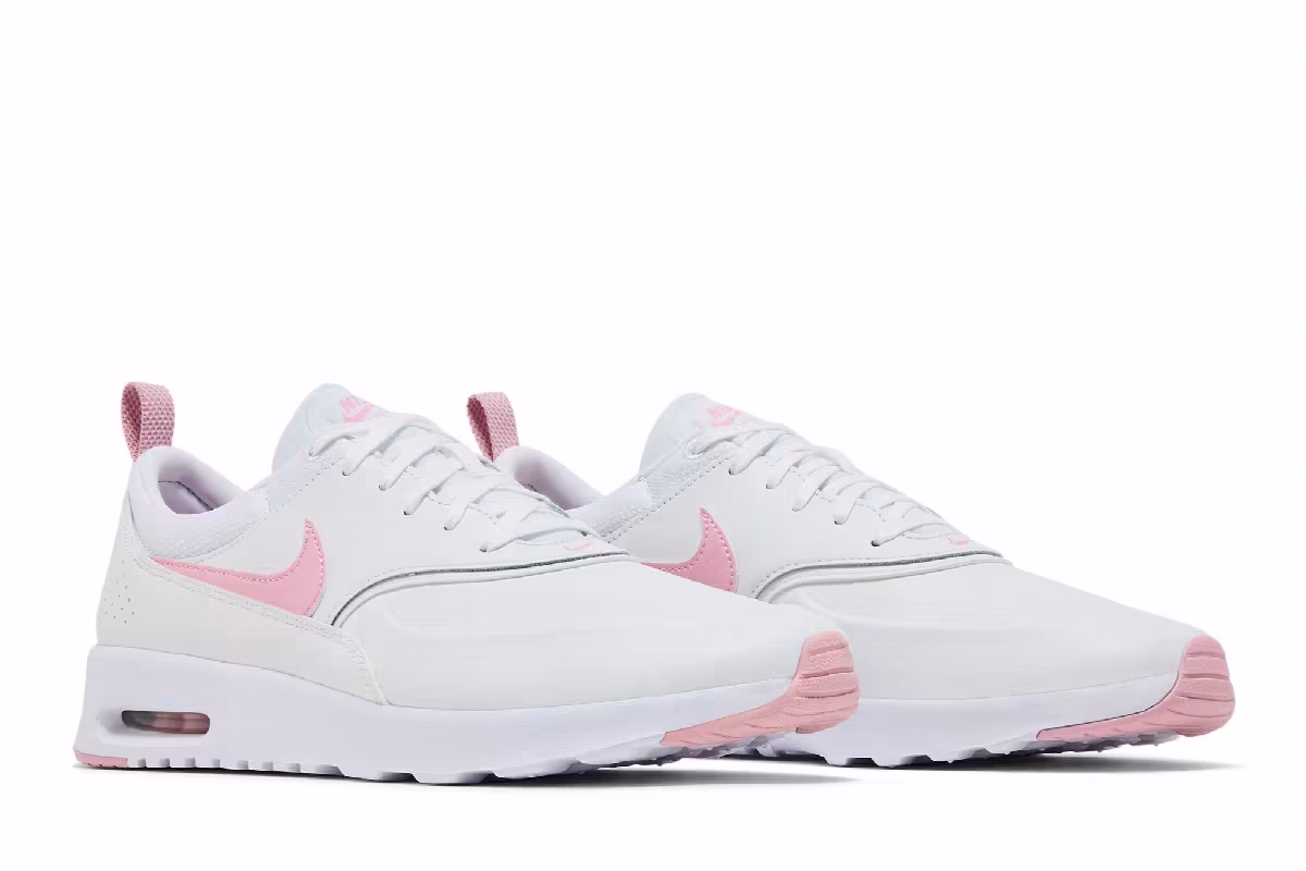Nike Women's Air Max Thea Premium White Pearl Pink, view 9