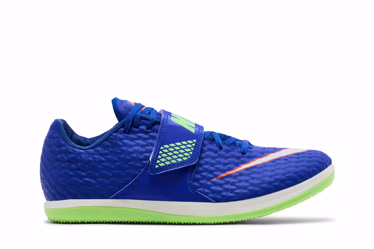 Nike High Jump Elite Racer Blue Lime Blast, view 2