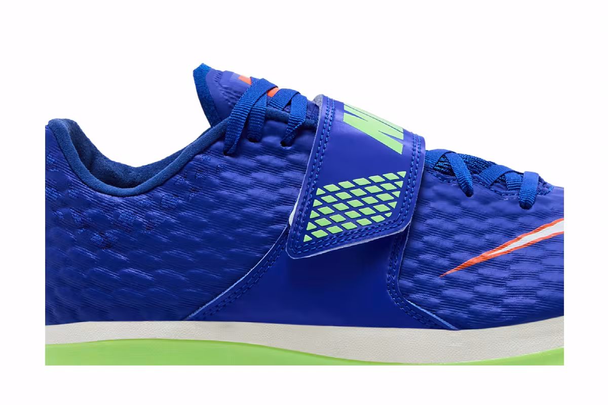 Nike High Jump Elite Racer Blue Lime Blast, view 3
