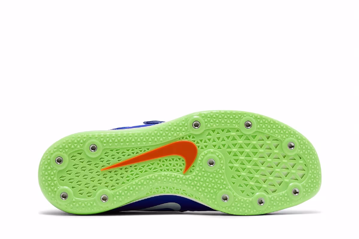 Nike High Jump Elite Racer Blue Lime Blast, view 5