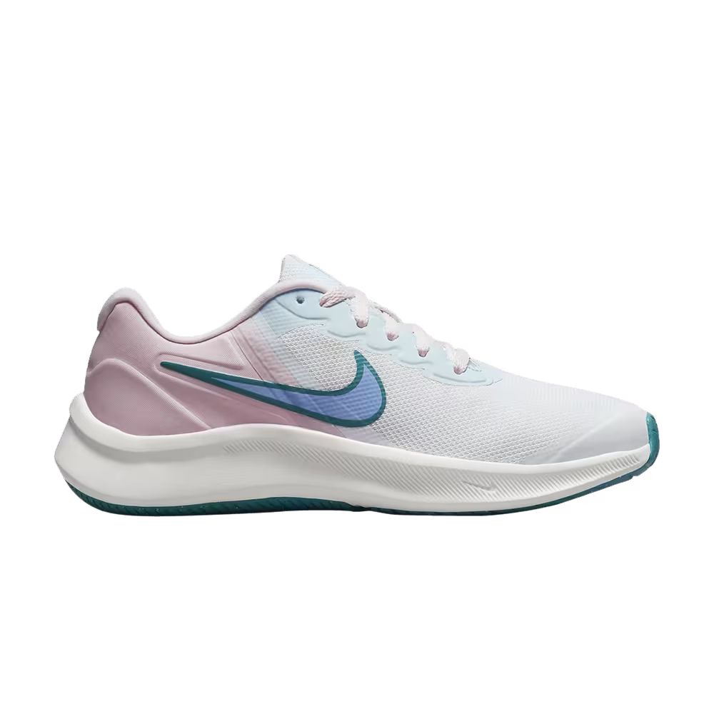 Nike Star Runner 3 GS White Pink Mineral Teal