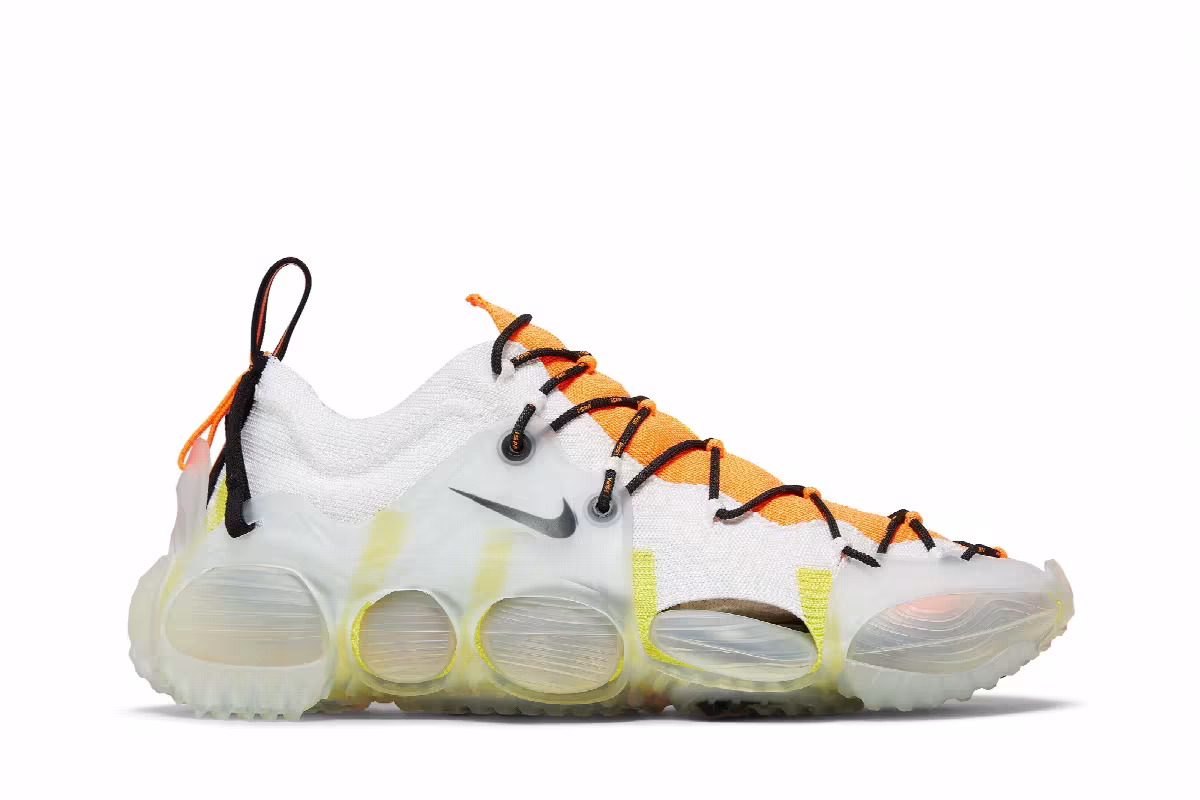 Nike ISPA Link Axis Total Orange Sonic Yellow, view 2