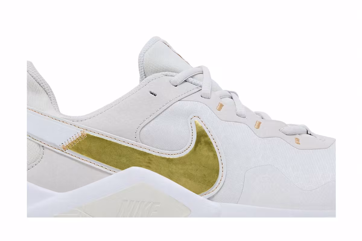 Nike Women's Legend Essential 2 Platinum Tint Metallic Gold Star, view 3