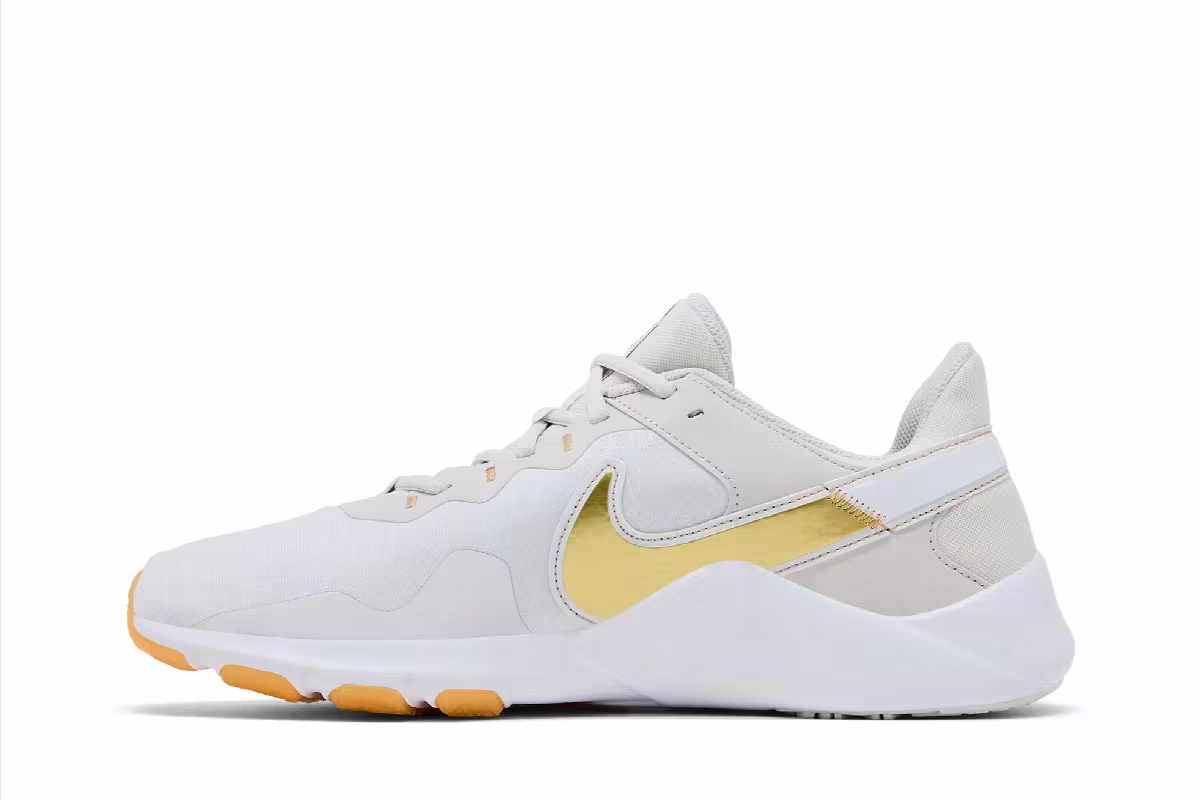 Nike Women's Legend Essential 2 Platinum Tint Metallic Gold Star, view 4