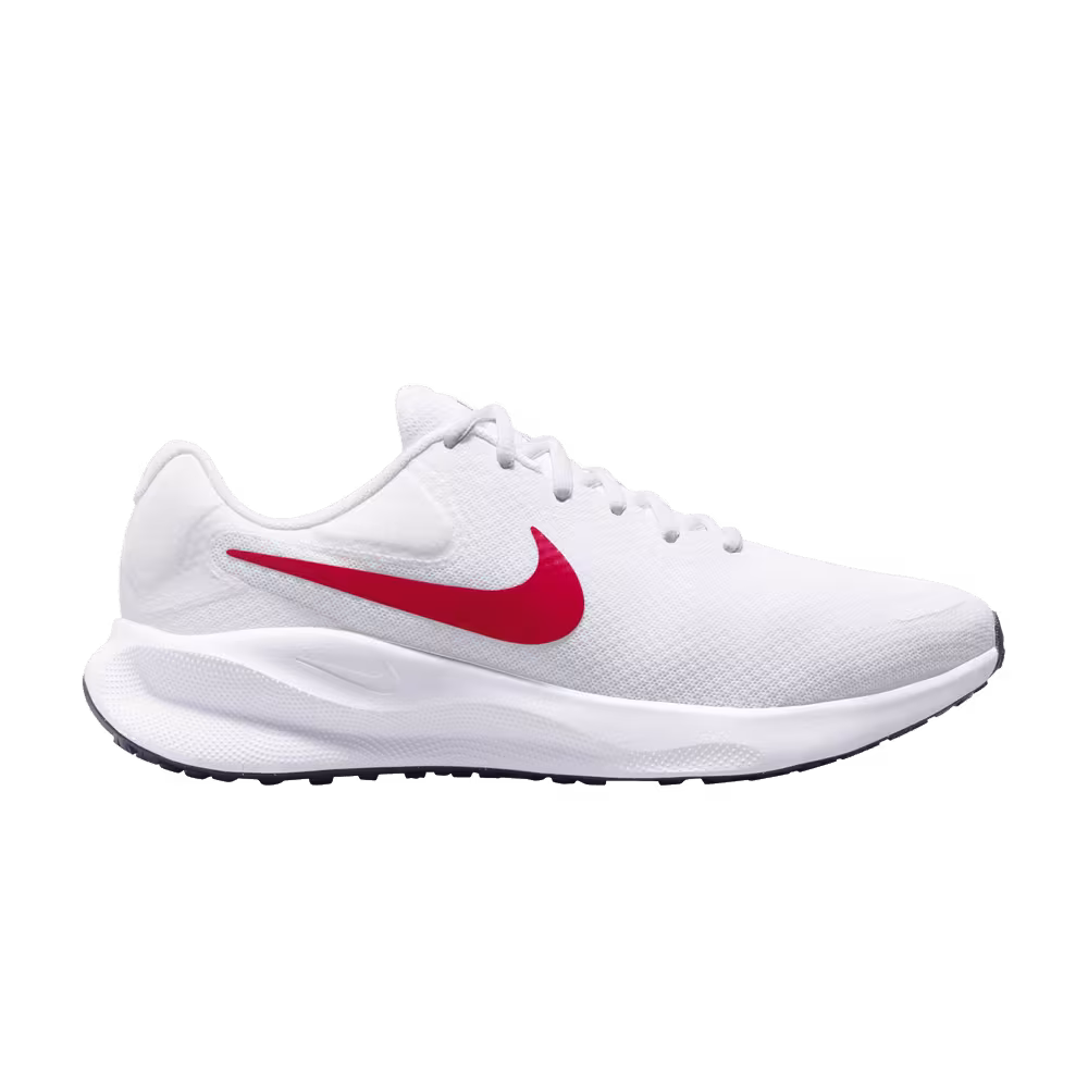 Nike Revolution 7 Extra Wide White University Red