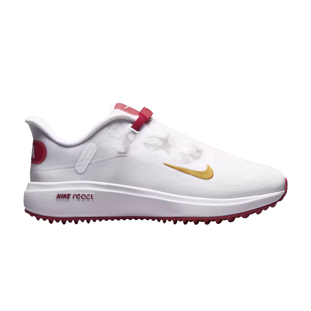 Nike Women's React Ace Tour White Pomegranate