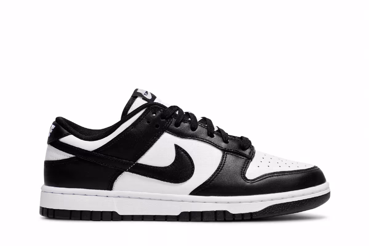 Nike Dunk Low Black White, view 2