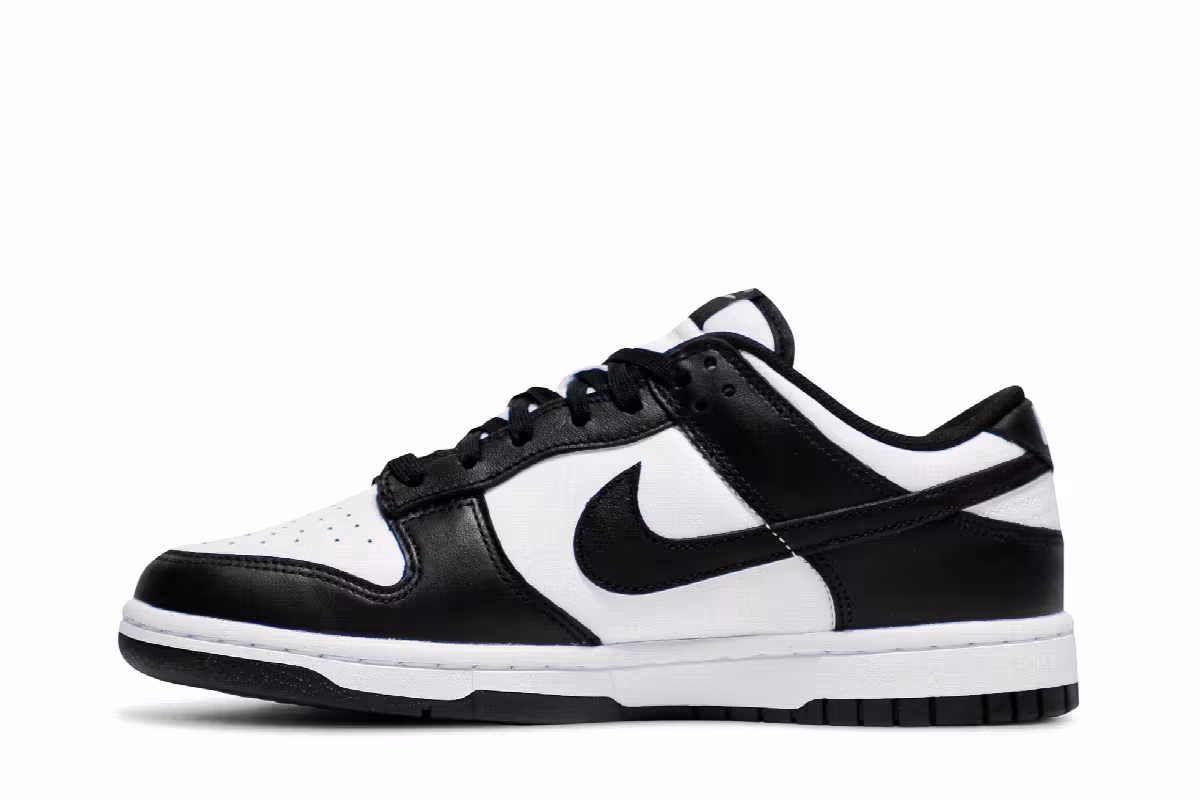 Nike Dunk Low Black White, view 4