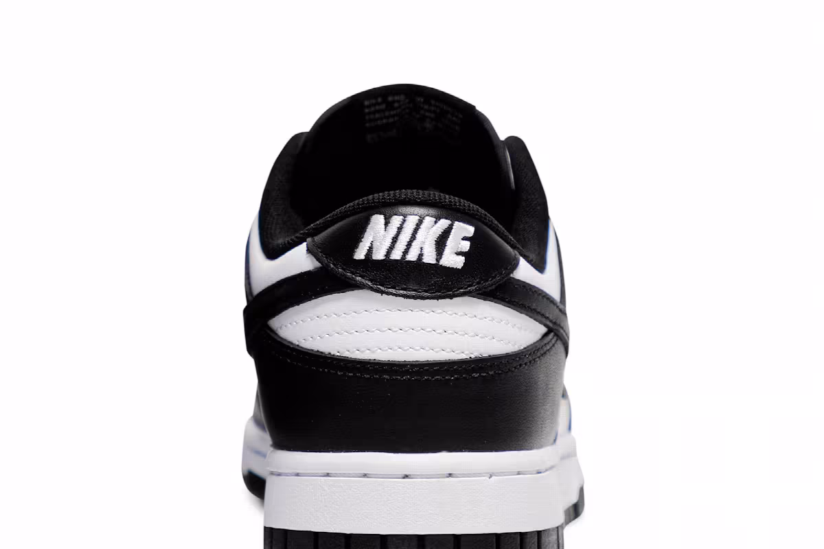 Nike Dunk Low Black White, view 8