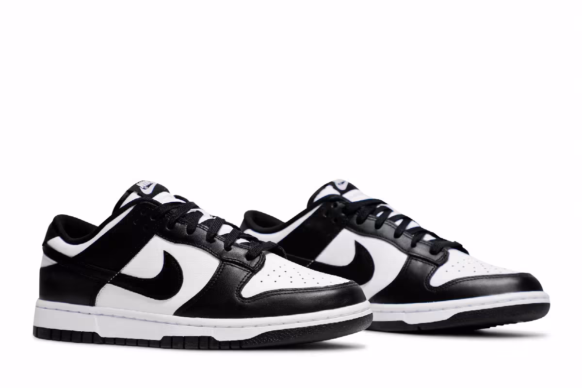 Nike Dunk Low Black White, view 9
