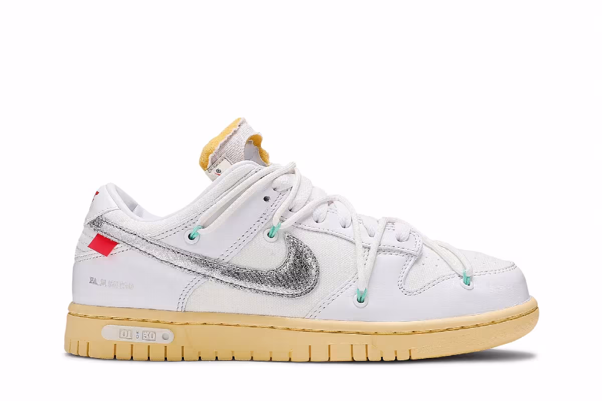 Off-White x Nike Dunk Low Lot 01 of 50, view 2