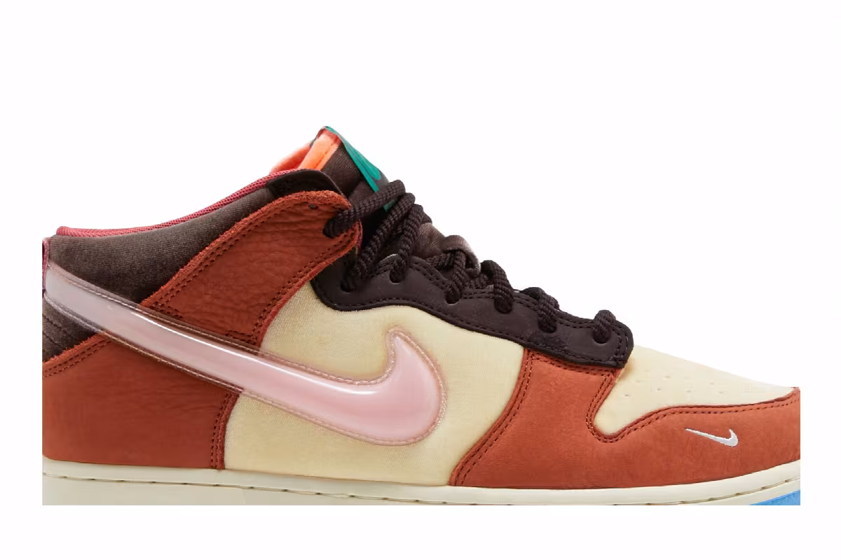 Men's Social Status x Nike Dunk Mid Chocolate Milk, view 3