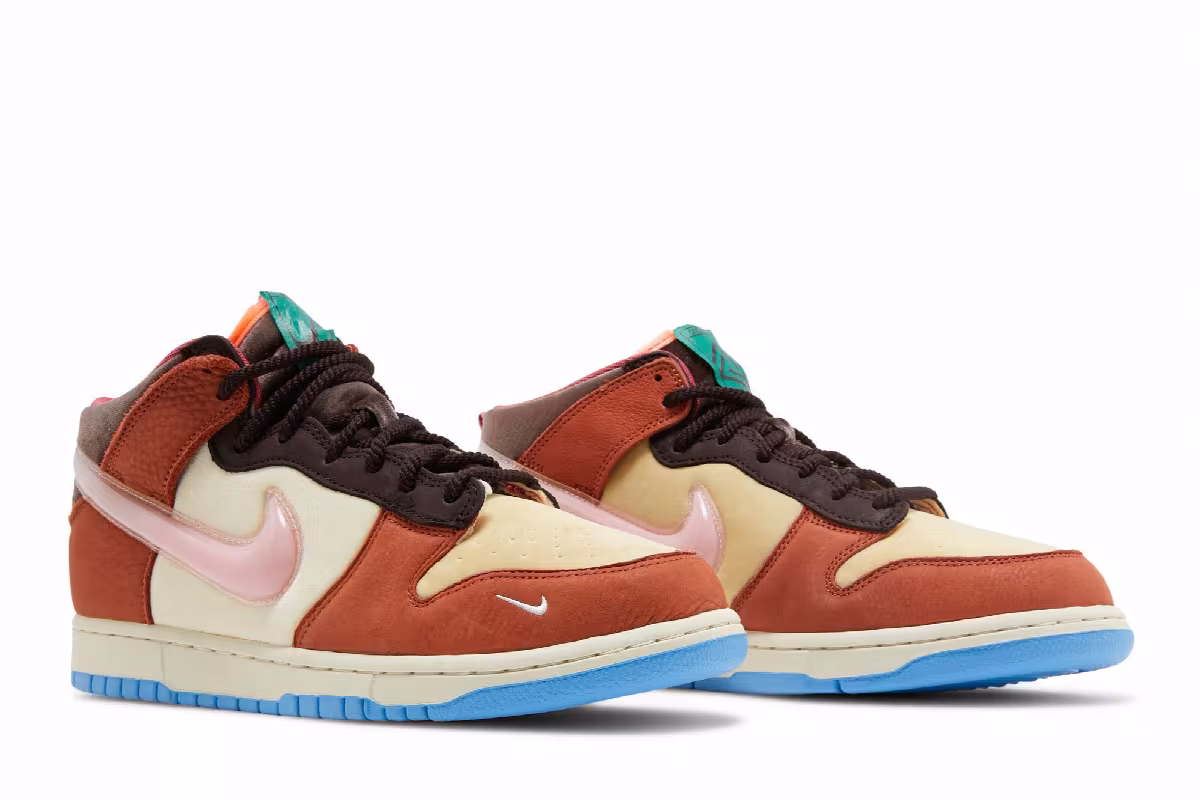 Men's Social Status x Nike Dunk Mid Chocolate Milk, view 9