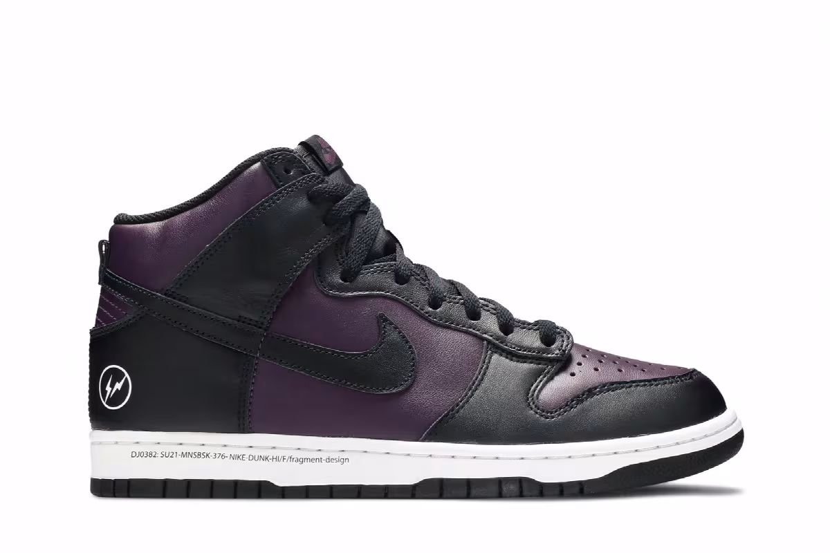 Fragment Design x Nike Dunk High Beijing, view 2