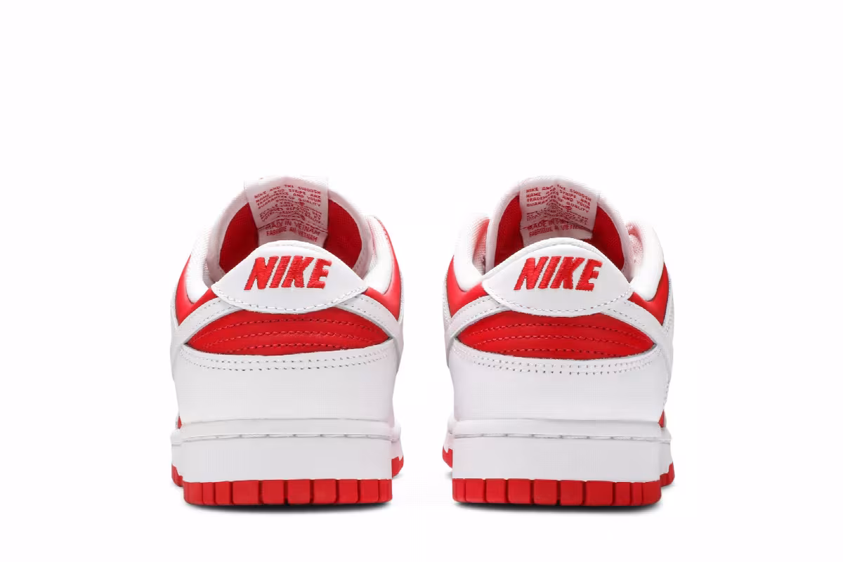 Nike Dunk Low Championship Red, view 7