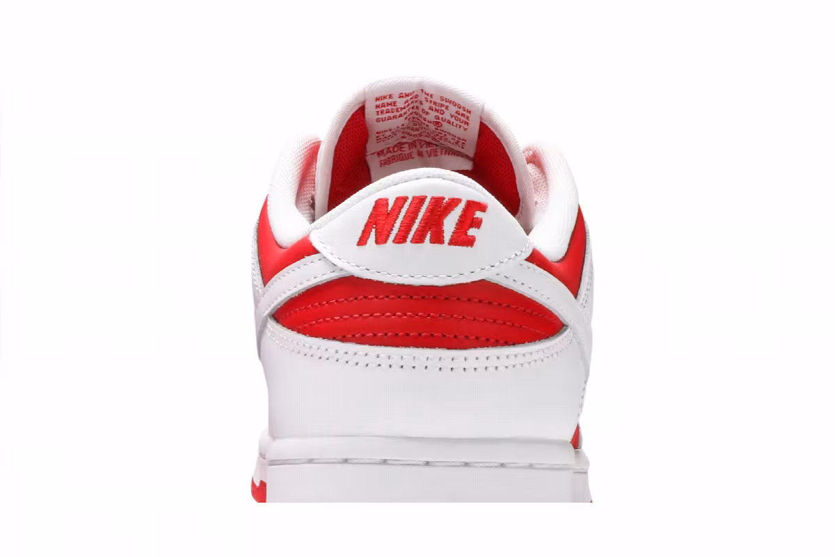 Nike Dunk Low Championship Red, view 8