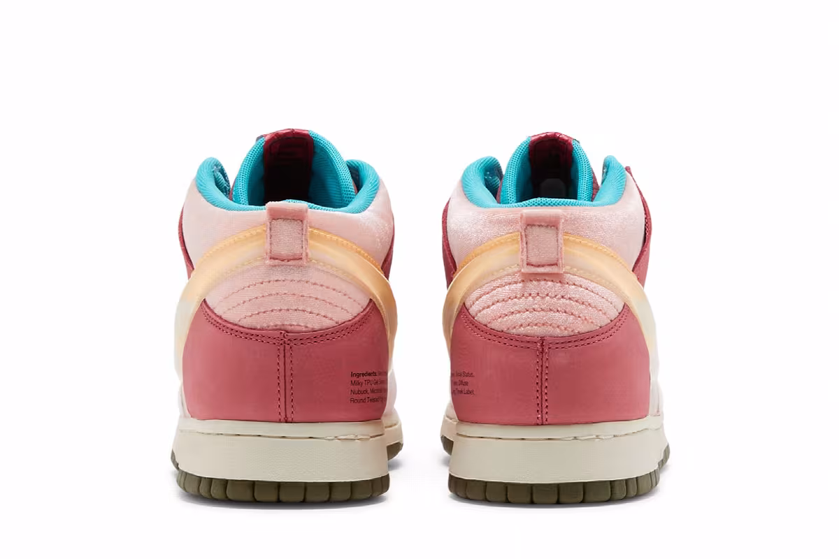 Social Status x Nike Dunk Mid Strawberry Milk, view 7