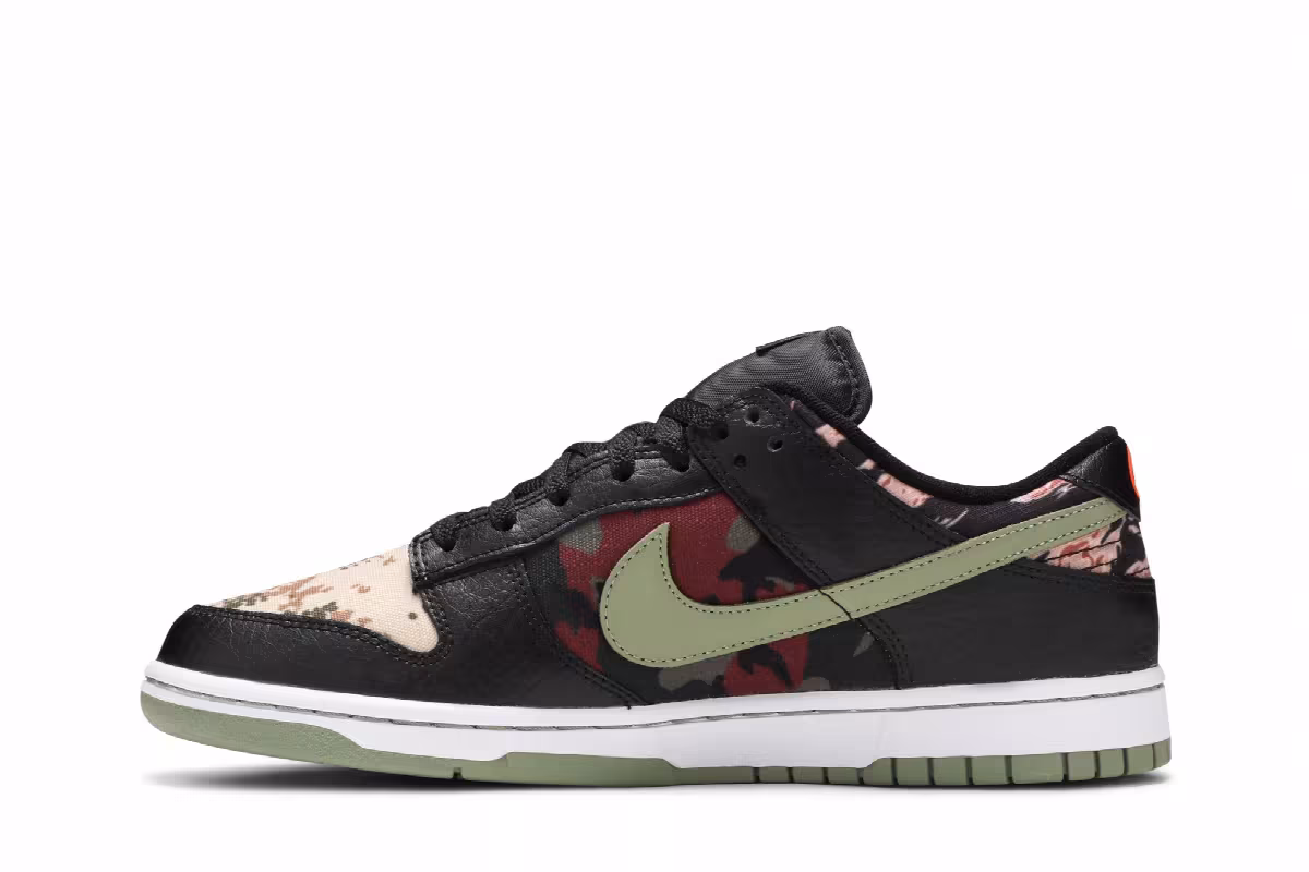 Nike Dunk Low SE Black Multi-Camo, view 4
