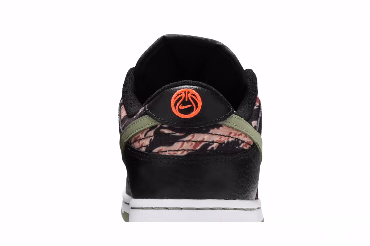 Nike Dunk Low SE Black Multi-Camo, view 8