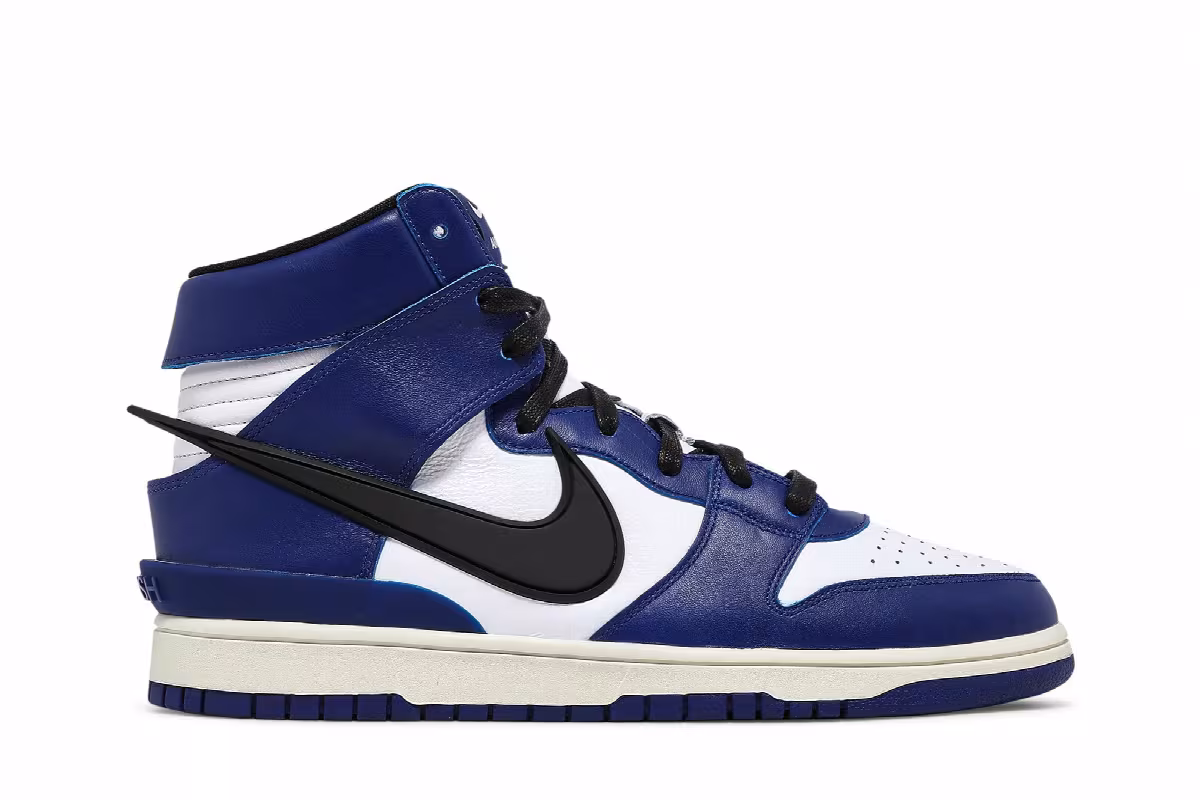 AMBUSH x Nike Dunk High Deep Royal, view 2