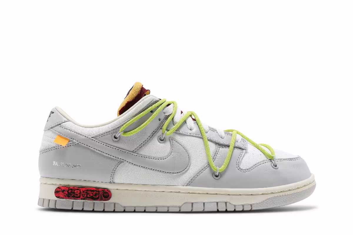 Off-White x Nike Dunk Low Lot 08 of 50, view 2