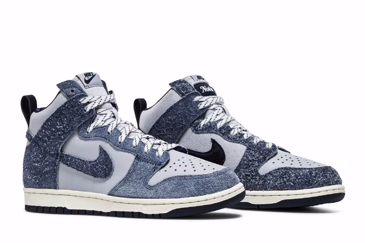 Notre x Nike Dunk High Midnight Navy, view 9
