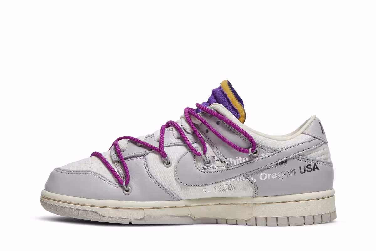 Off-White x Nike Dunk Low Lot 28 of 50, view 4