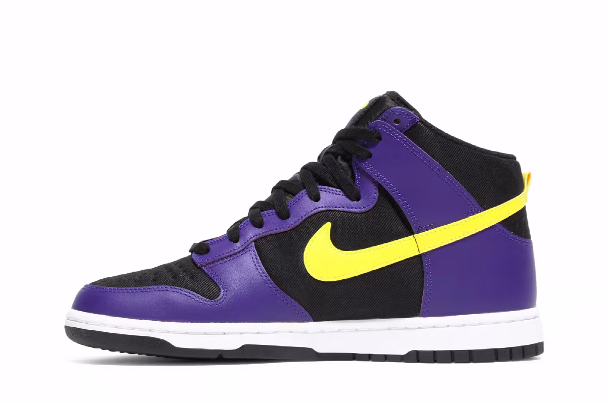 Nike Dunk High Premium EMB Lakers, view 4