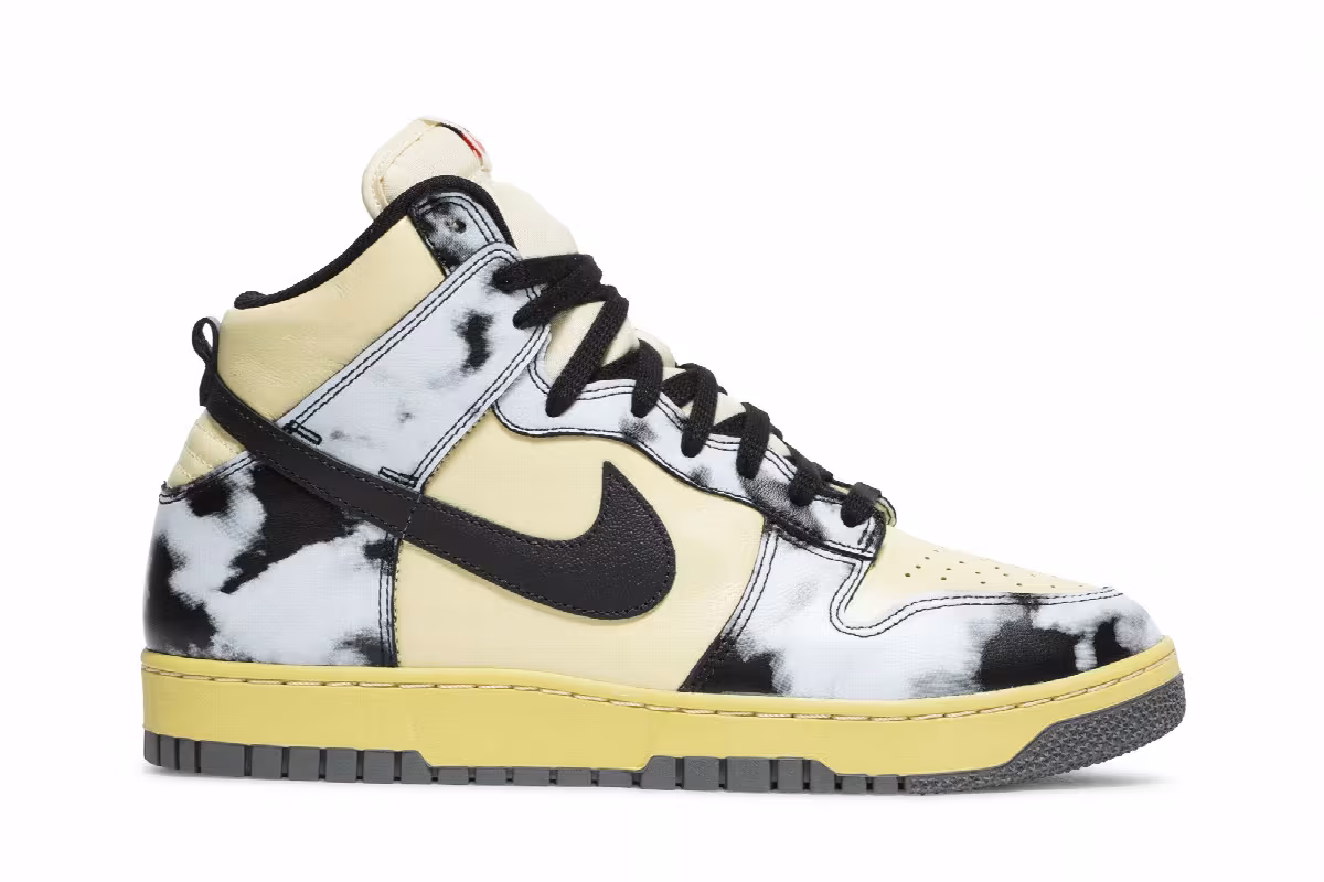 Nike Dunk High 1985 Black Acid Wash, view 2